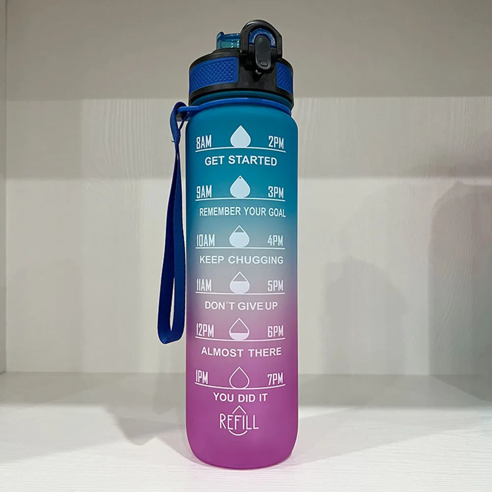 1 Liter Motivational Water Bottle